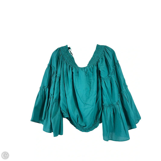 Top Long Sleeve By Free People In Teal, Size: S