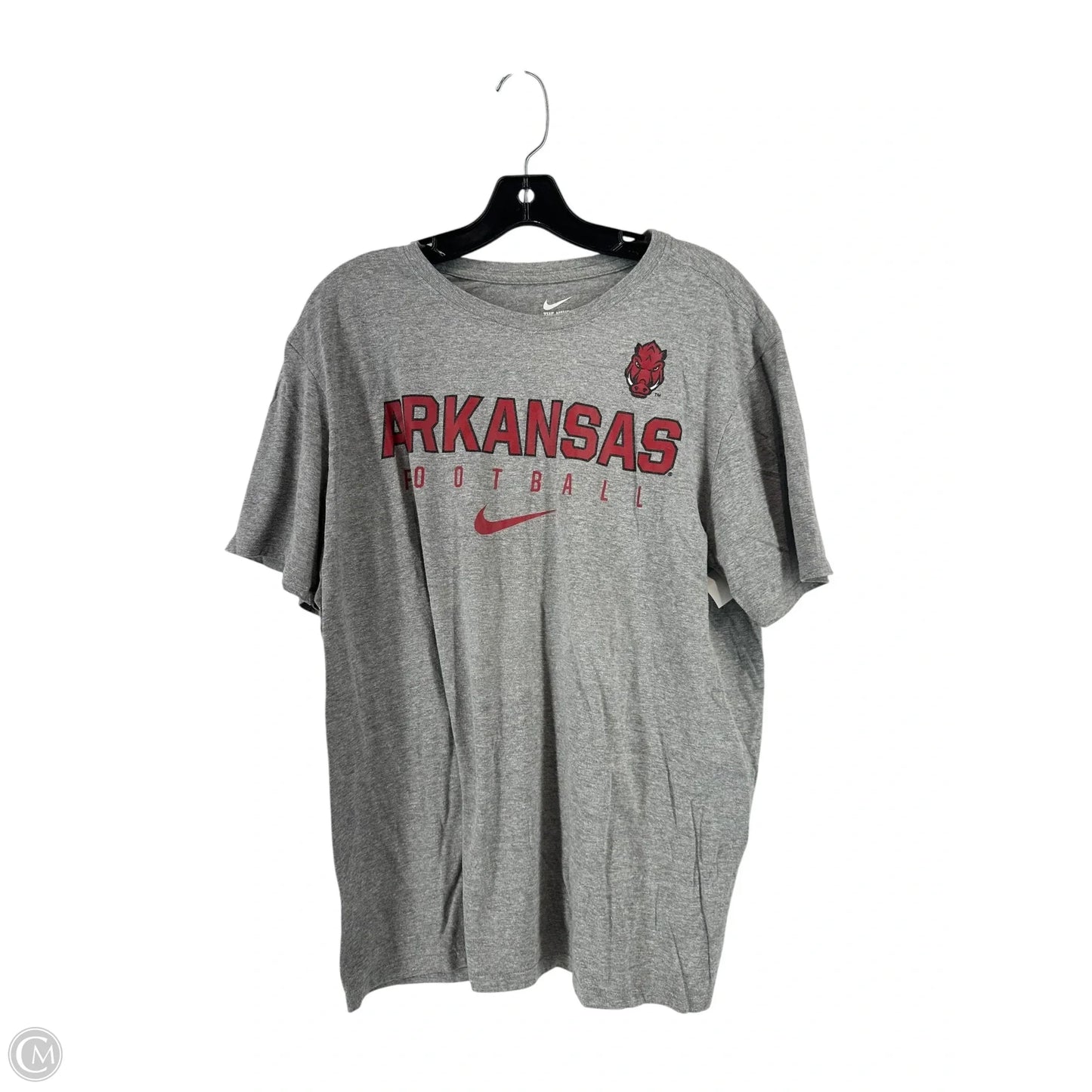 Top Short Sleeve By Nike In Grey, Size: Xl