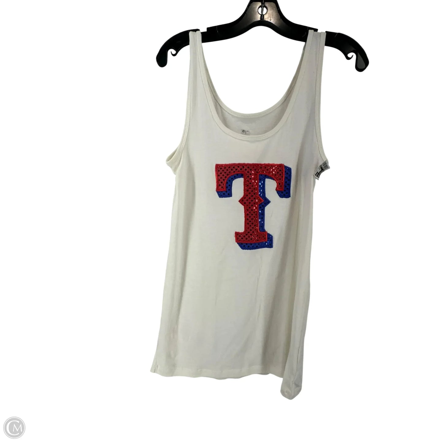 Top Sleeveless By Mossimo In White, Size: Xl