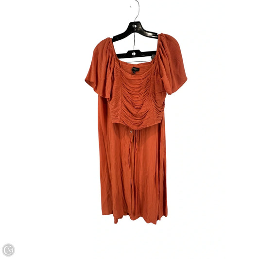 Skirt Set 2pc By Jessica Simpson In Orange, Size: M
