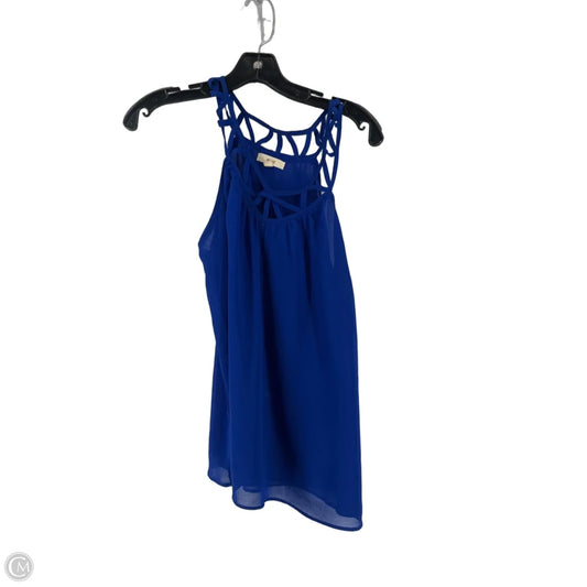 Top Sleeveless By Mine In Blue, Size: S