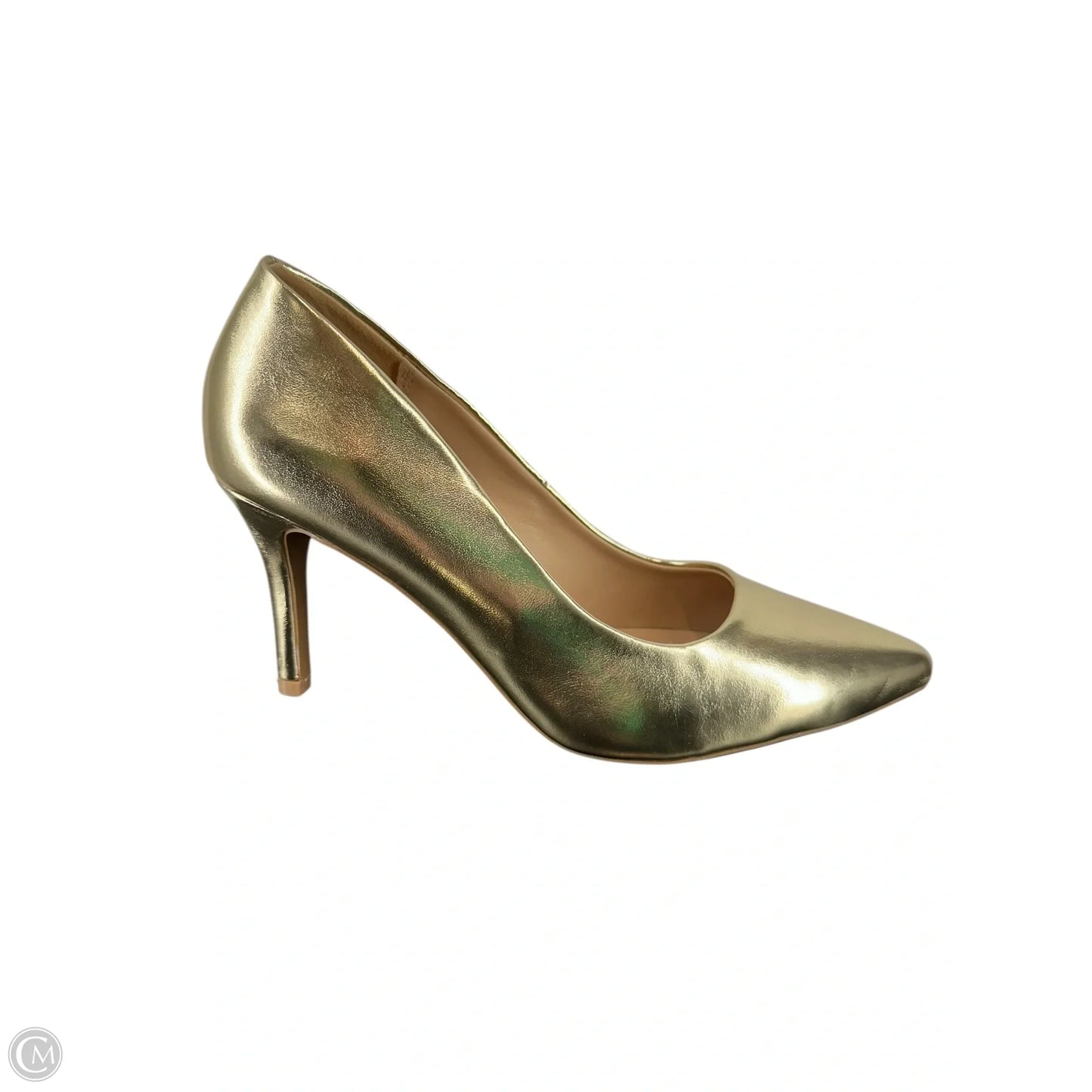 Shoes Heels Kitten By Soda In Gold, Size: 8