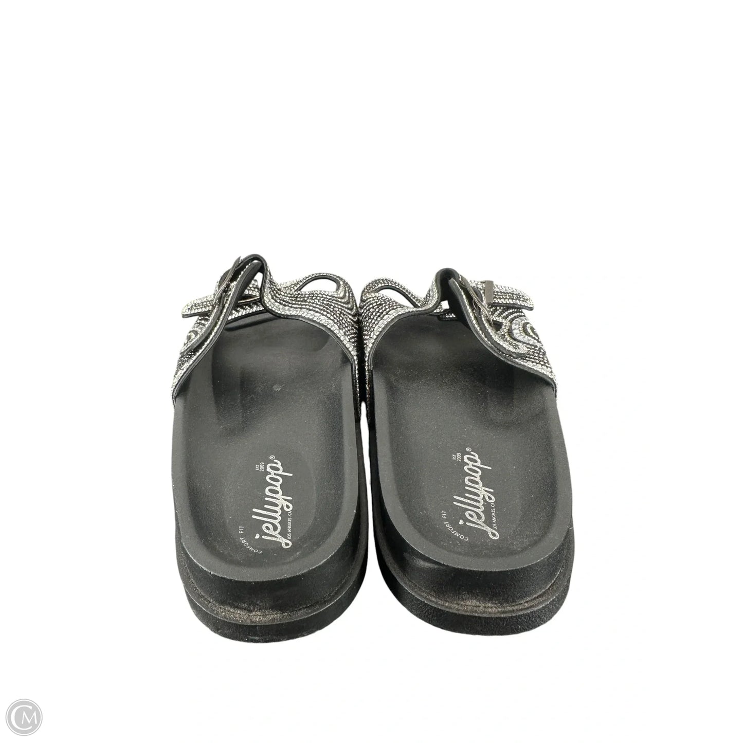 Sandals Flats By Jelly Pop In Black, Size: 9