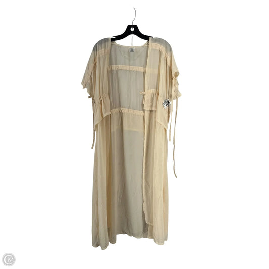 Shawl By Clothes Mentor In Tan, Size: S
