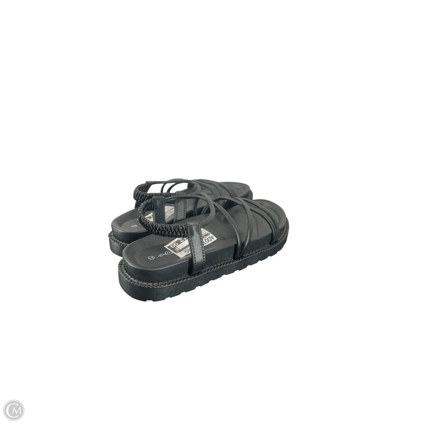 Sandals Flats By Clothes Mentor In Black, Size: 7