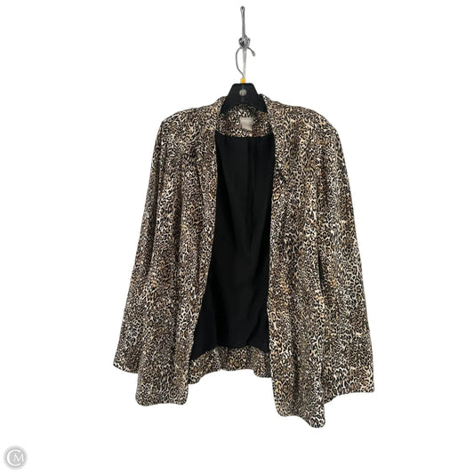 Blazer By Chicos In Animal Print, Size: L