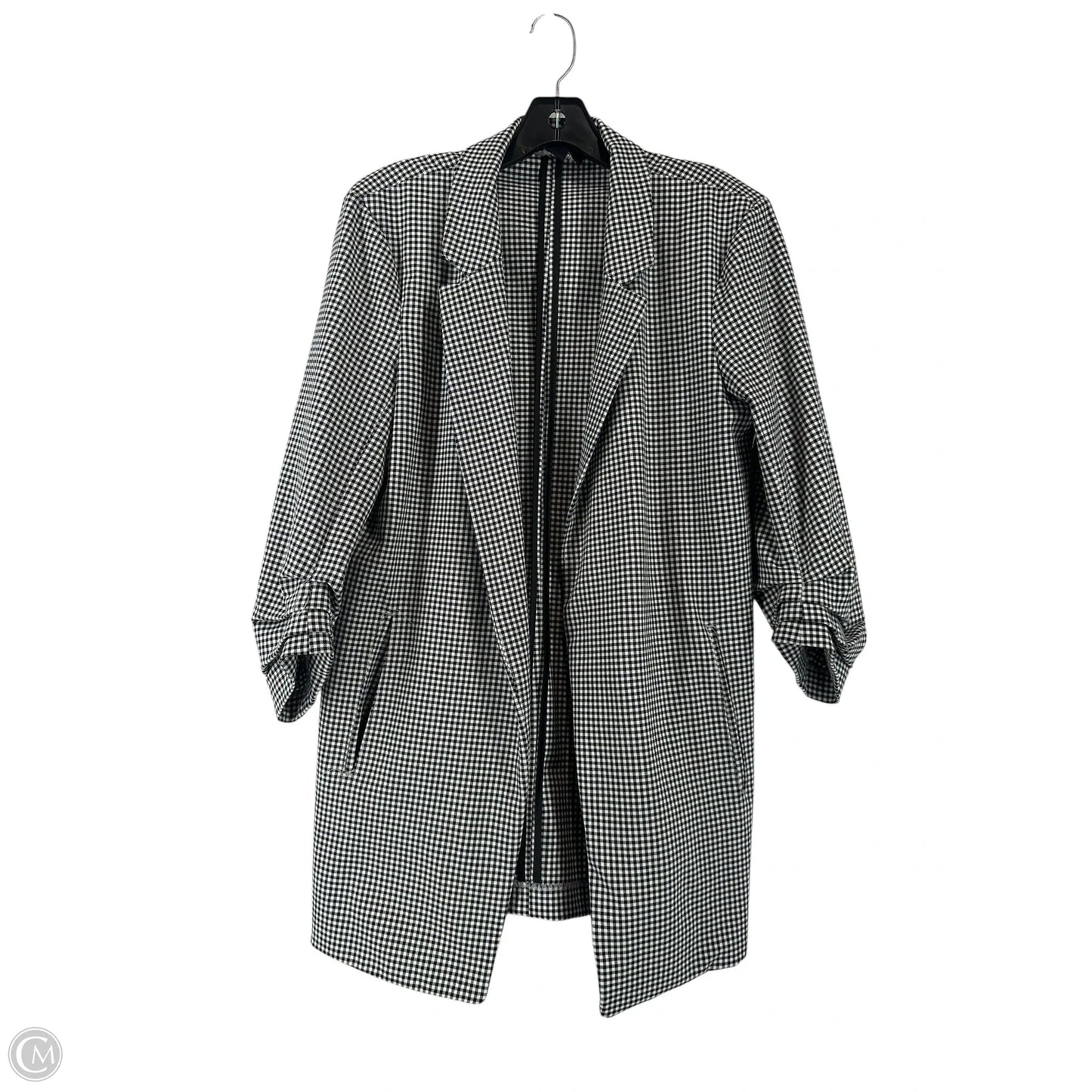 Blazer By Rachel Zoe In Plaid Pattern, Size: L