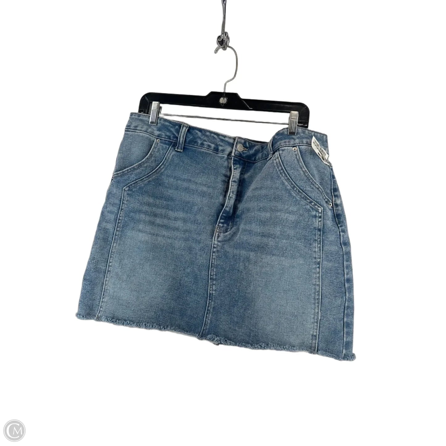 Skirt Mini & Short By Time And Tru In Blue Denim, Size: 16