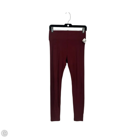 Athletic Leggings By Lou And Grey In Maroon, Size: S