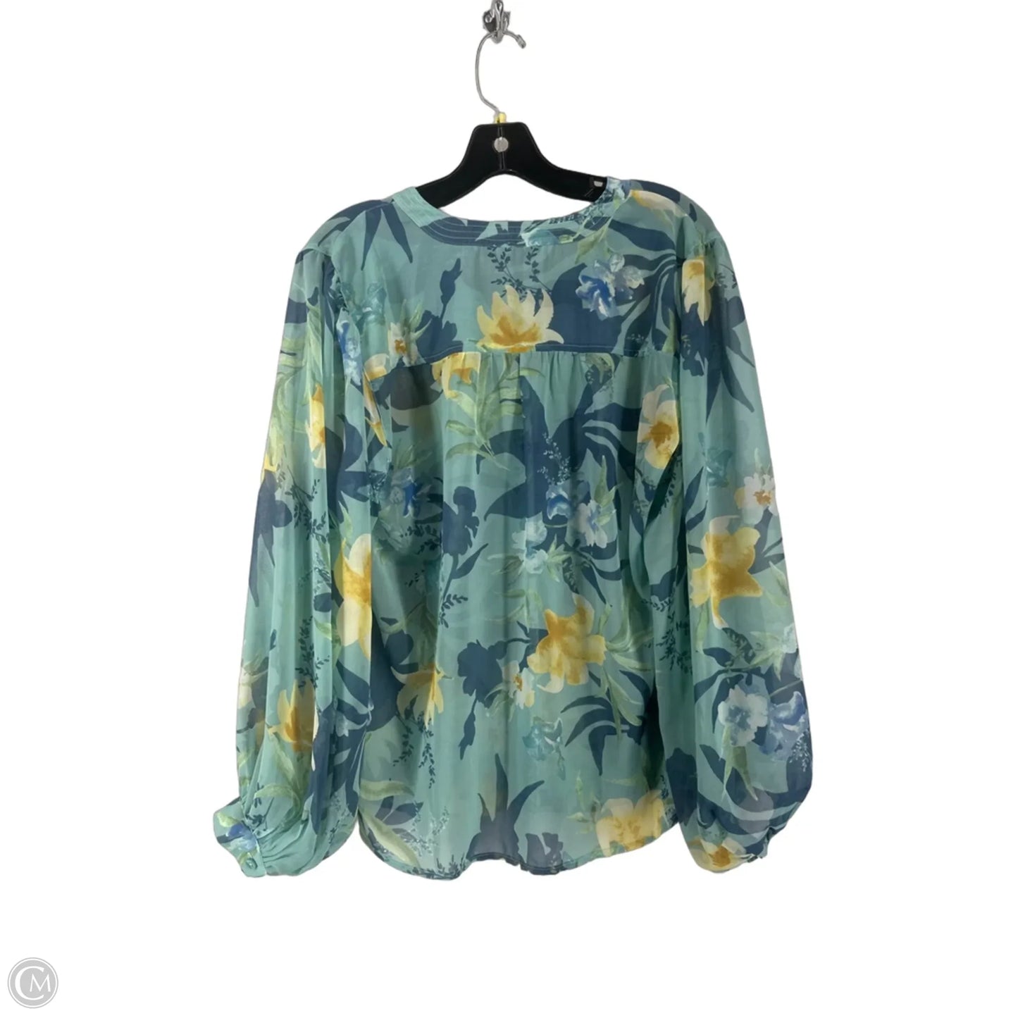 Top Long Sleeve By Chicos In Floral Print, Size: 2