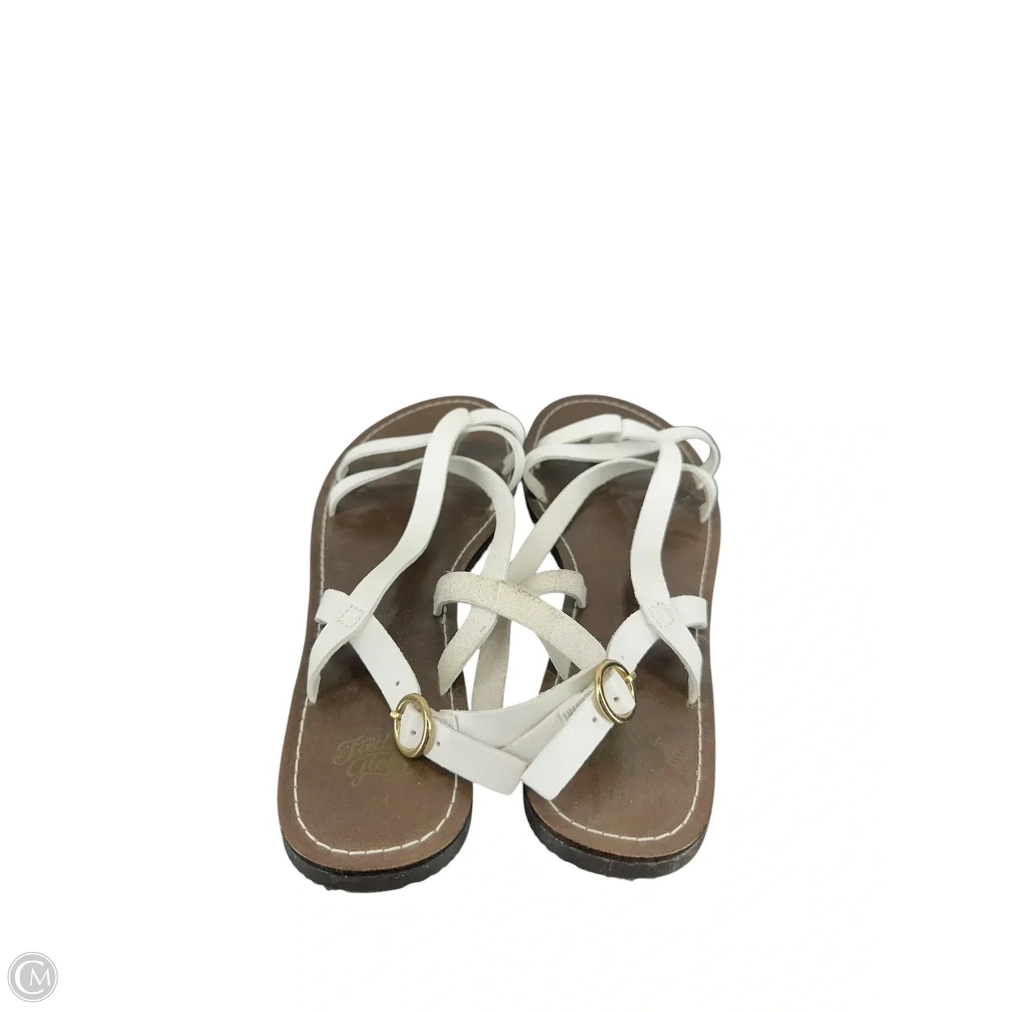 Sandals Flats By Clothes Mentor In Brown, Size: 11