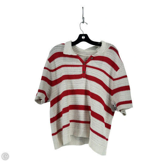 Top Short Sleeve By Universal Thread In Red & White, Size: Xxl