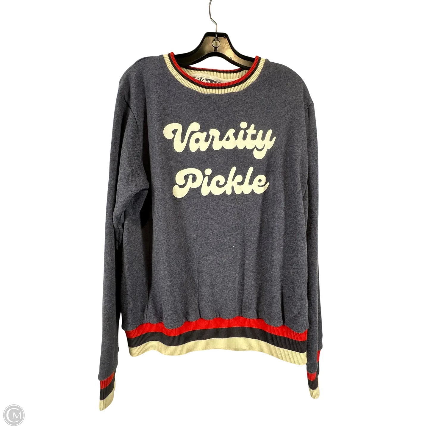 Sweatshirt Crewneck By Clothes Mentor In Navy, Size: S