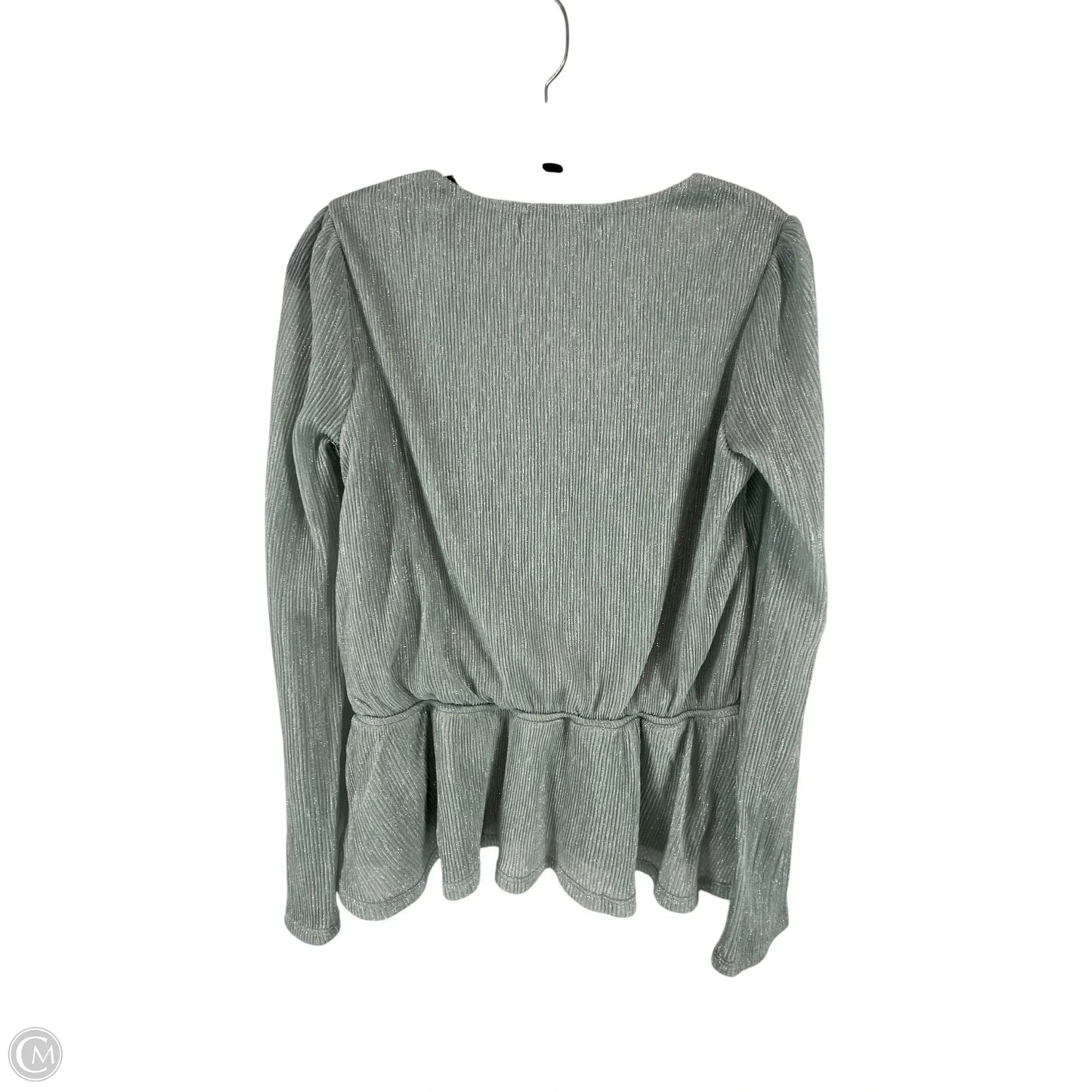 Blouse Long Sleeve By Absolutely Famous In Green, Size: S