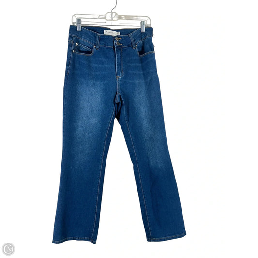 Jeans Straight By Tahari In Blue, Size: 10