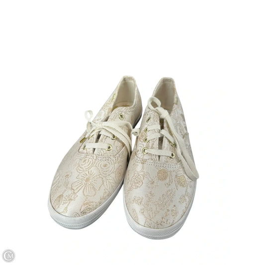 Shoes Flats By Keds In Gold & White, Size: 6