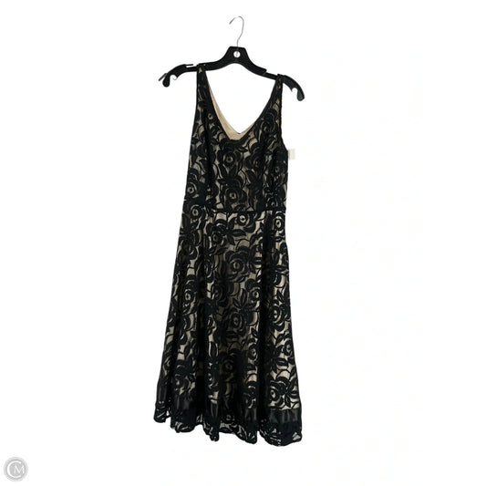 Dress Party Midi By Tahari In Black, Size: 12