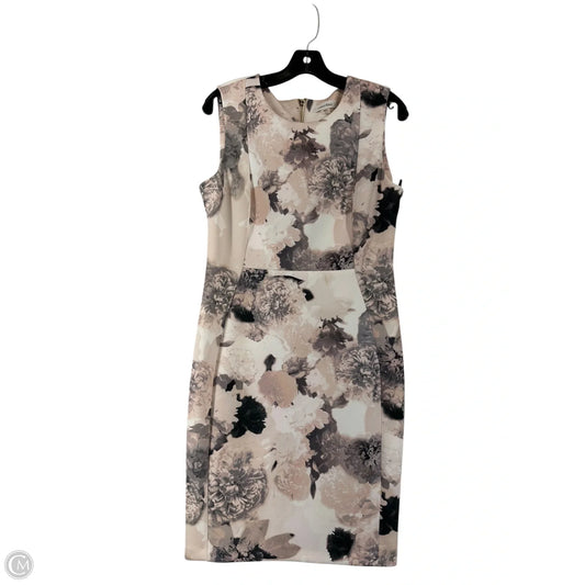 Dress Casual Midi By Calvin Klein In Pink, Size: 12