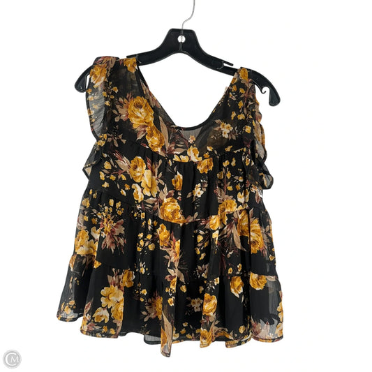 Top Sleeveless By Mi Ami In Floral Print, Size: M