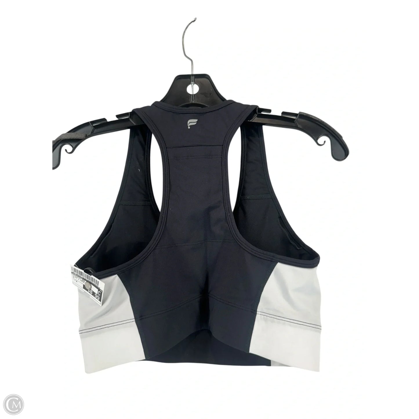 Athletic Bra By Fabletics In Black & Cream, Size: M