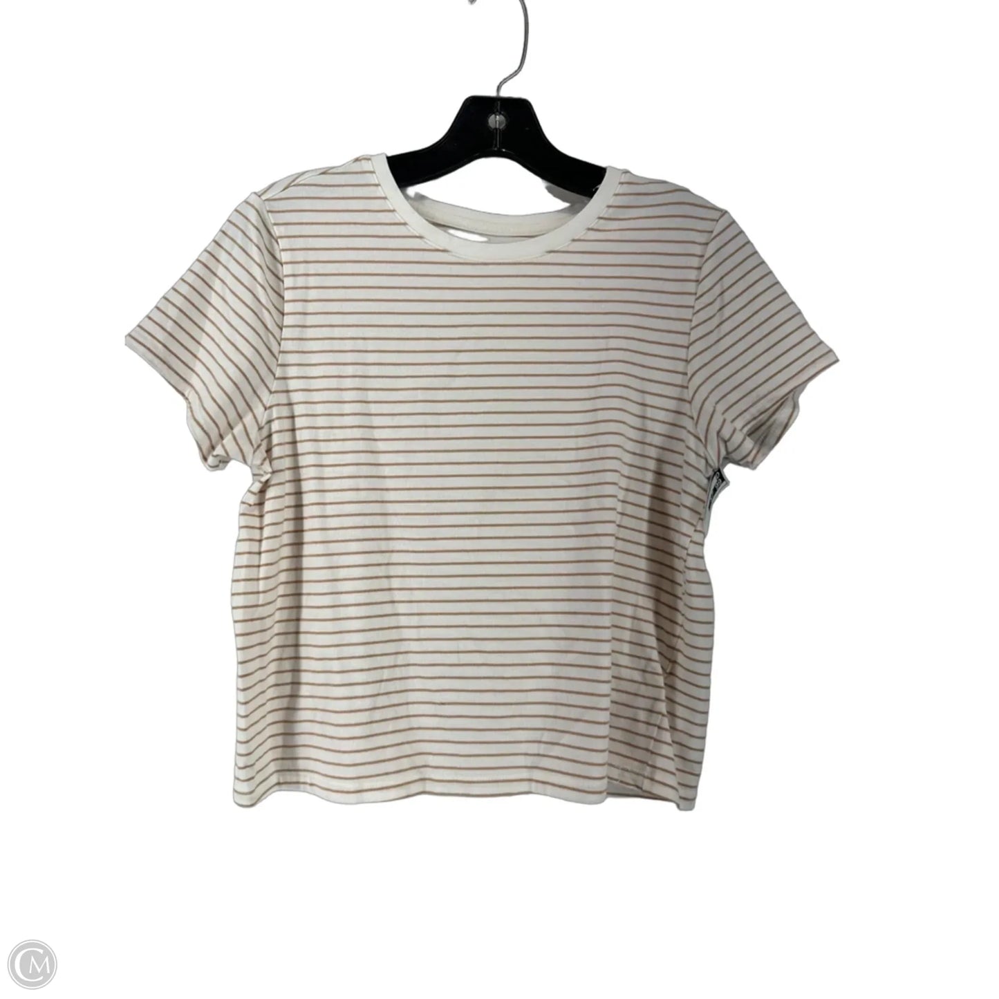Top Short Sleeve By Old Navy In White, Size: L