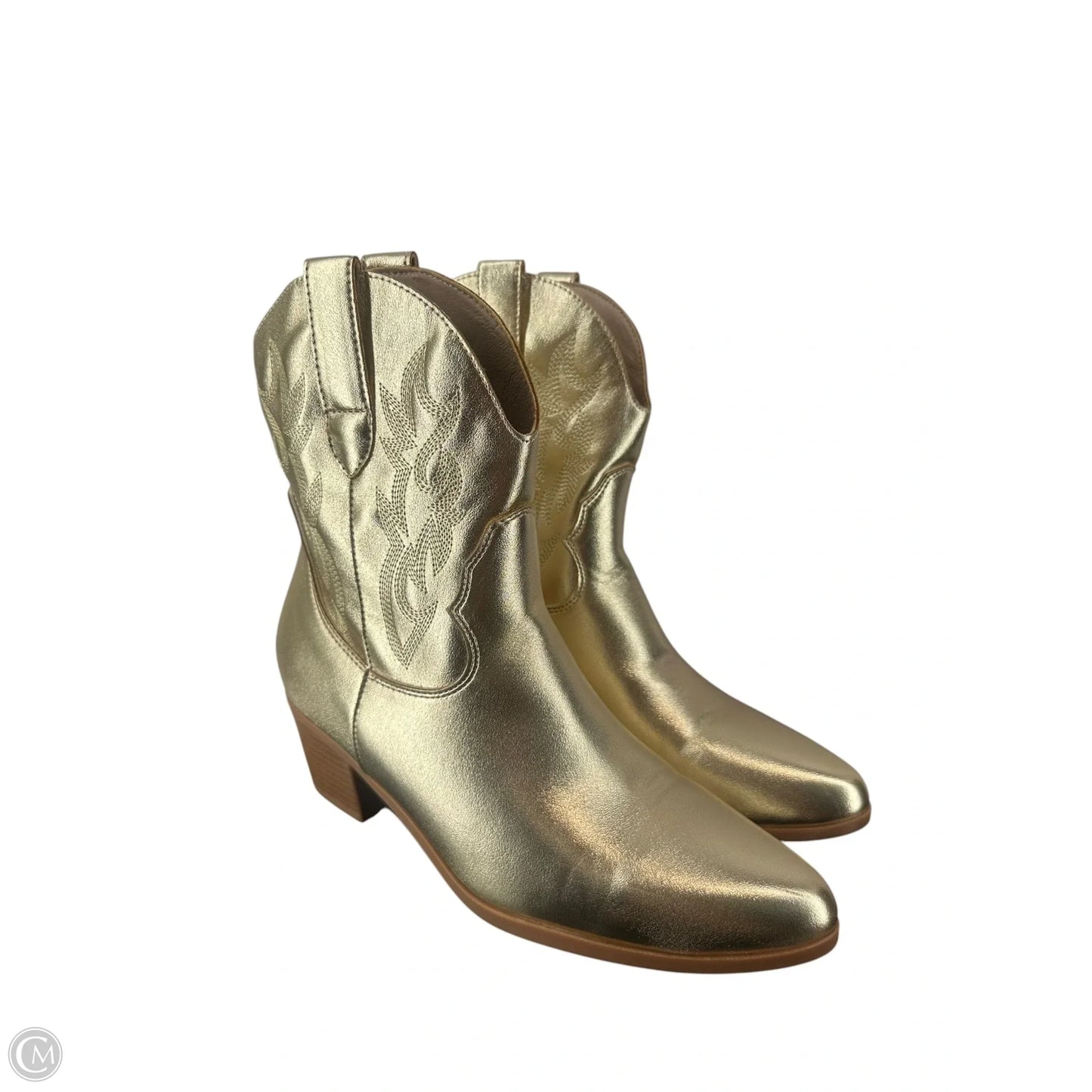 Boots Western By Clothes Mentor In Gold, Size: 9