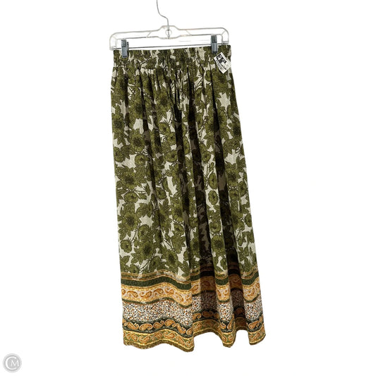 Skirt Maxi By Clothes Mentor In Green, Size: Xs