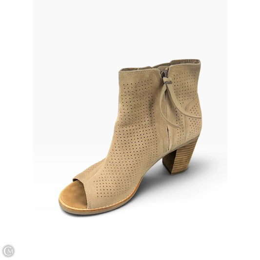 Boots Ankle Heels By Toms In Brown, Size: 6.5