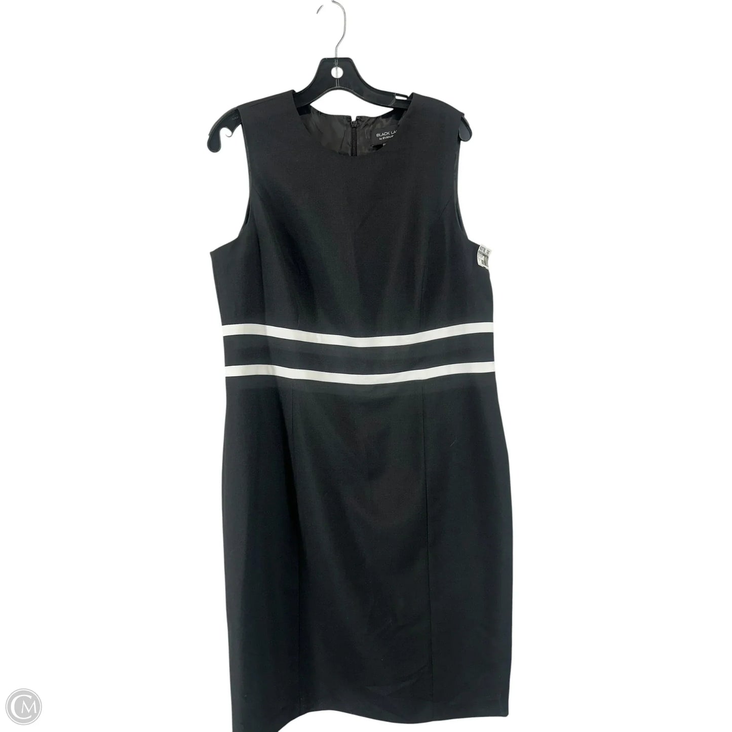 Dress Suit 2pc By Black Label In Black & White, Size: 16
