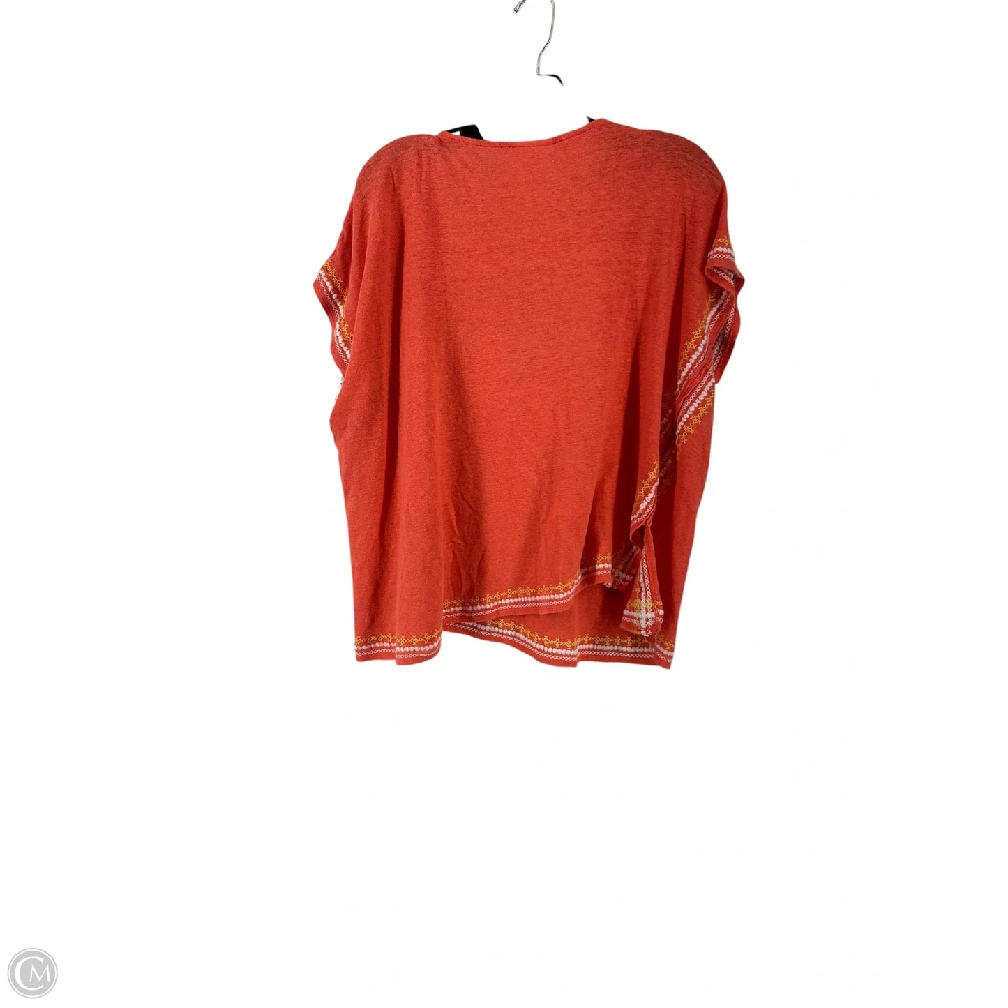 Top Short Sleeve By J. Jill In Orange, Size: L