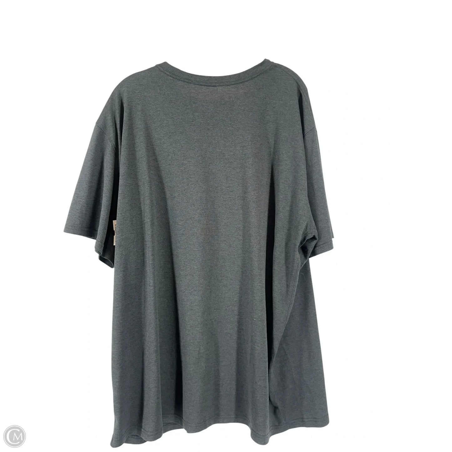 Top Short Sleeve By Nike In Green & Grey, Size: 3x