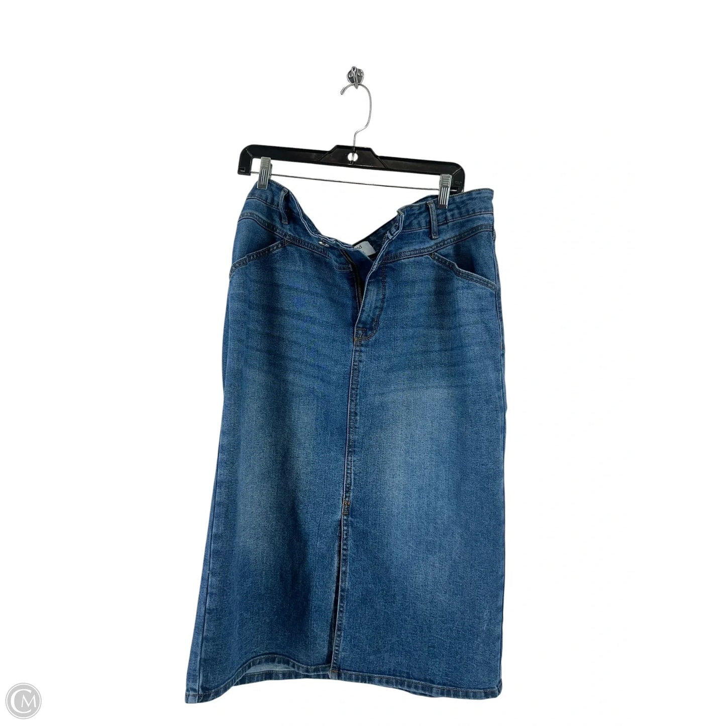 Skirt Midi By Clothes Mentor In Blue, Size: 16