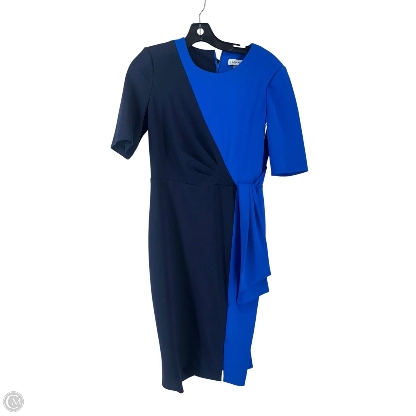 Dress Casual Midi By Calvin Klein In Blue, Size: 6