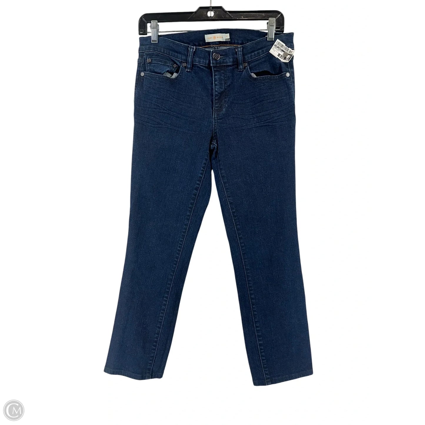 Jeans Designer By Tory Burch In Blue Denim, Size: 8
