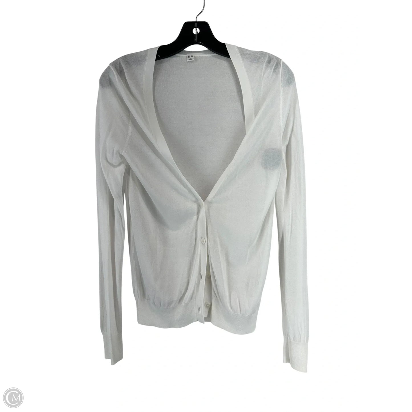 Cardigan By Uniqlo In White, Size: S