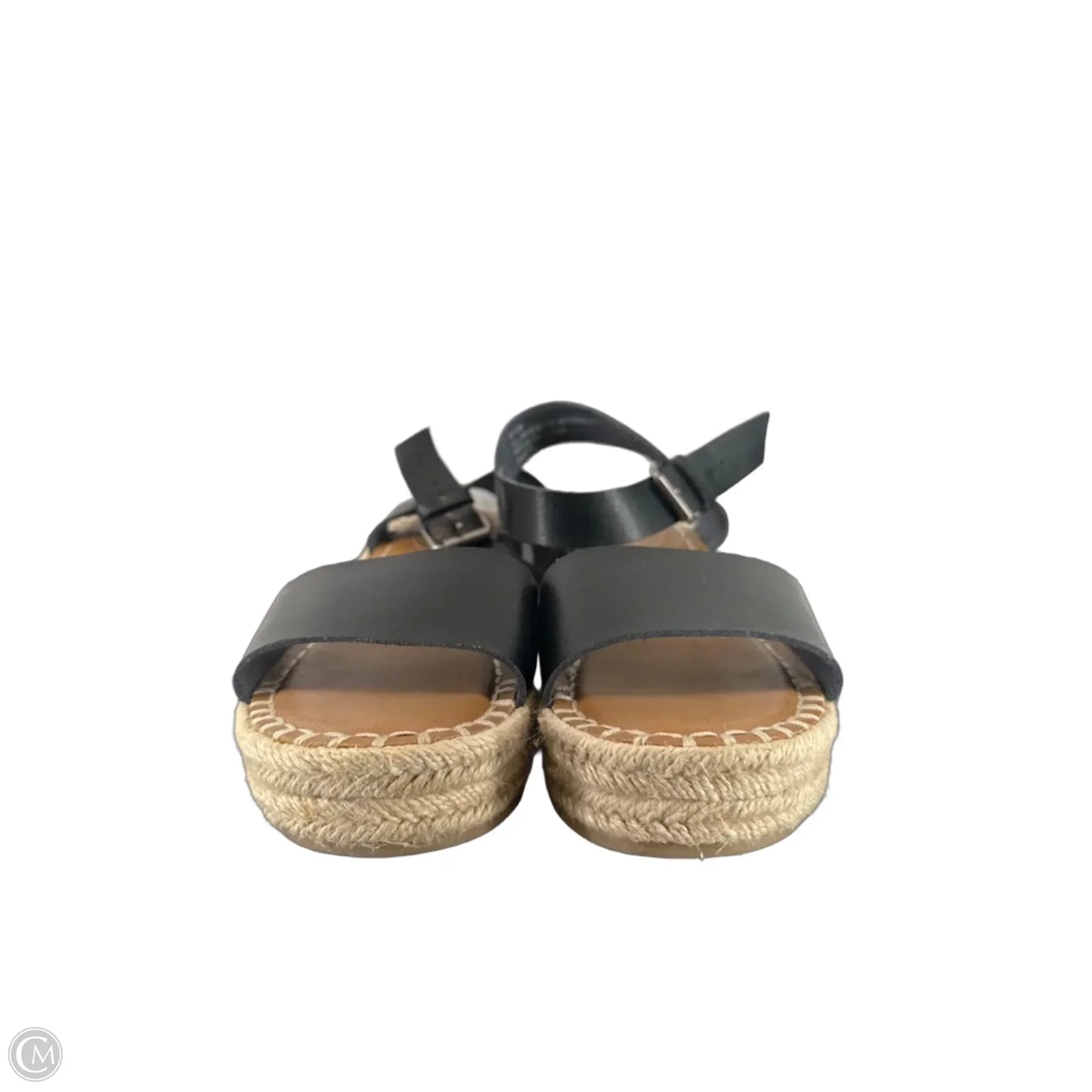 Sandals Heels Block By Clothes Mentor In Black, Size: 6.5