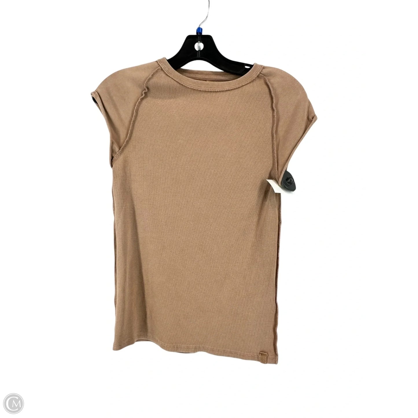Top Short Sleeve By Free People In Brown, Size: L