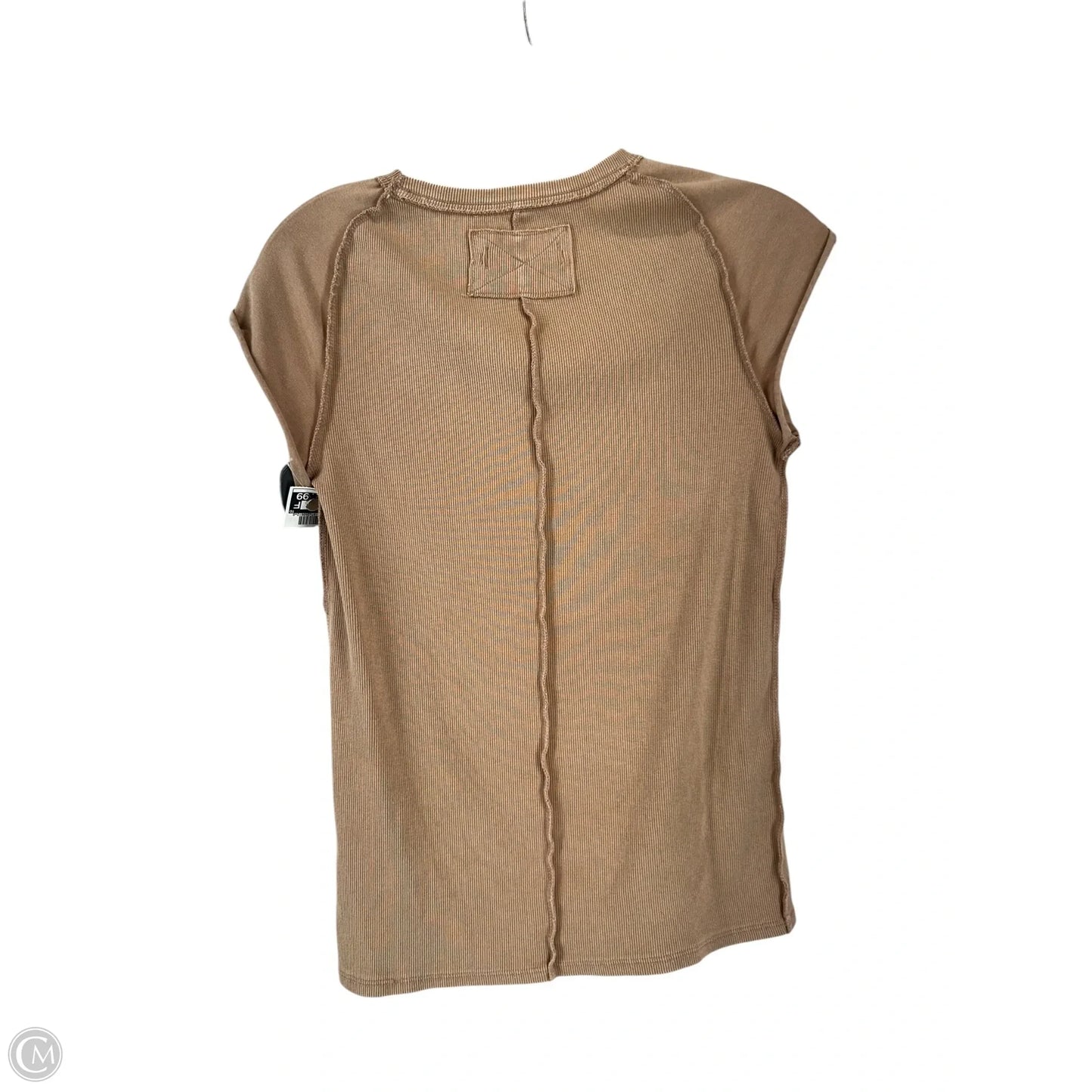 Top Short Sleeve By Free People In Brown, Size: L