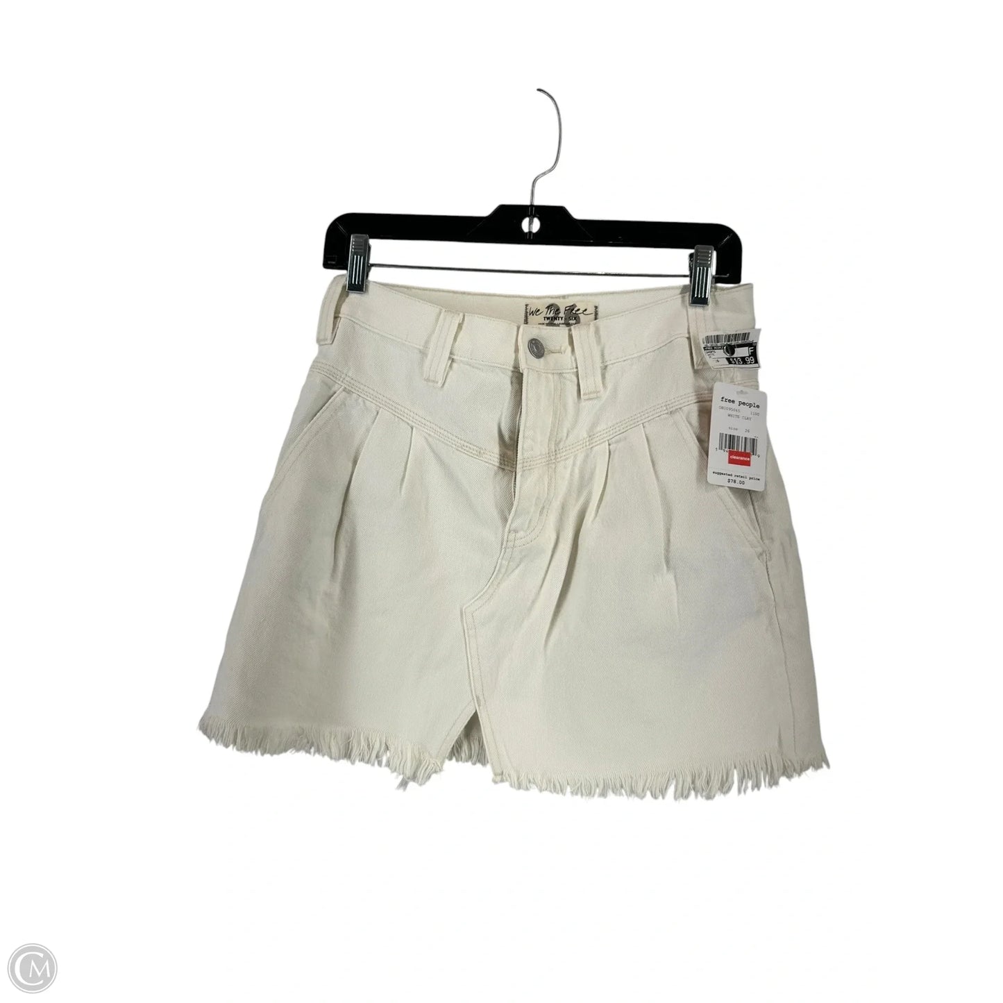 Shorts By Free People In White, Size: 26
