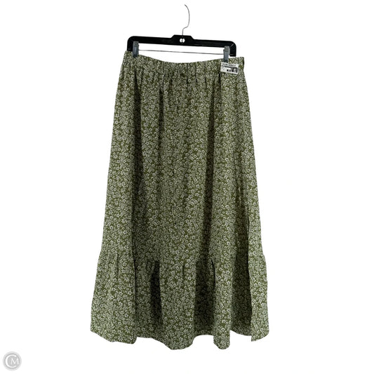 Skirt Maxi By Shein In Green, Size: 1x
