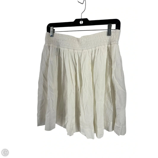 Skirt Mini & Short By Banana Republic In White, Size: 4