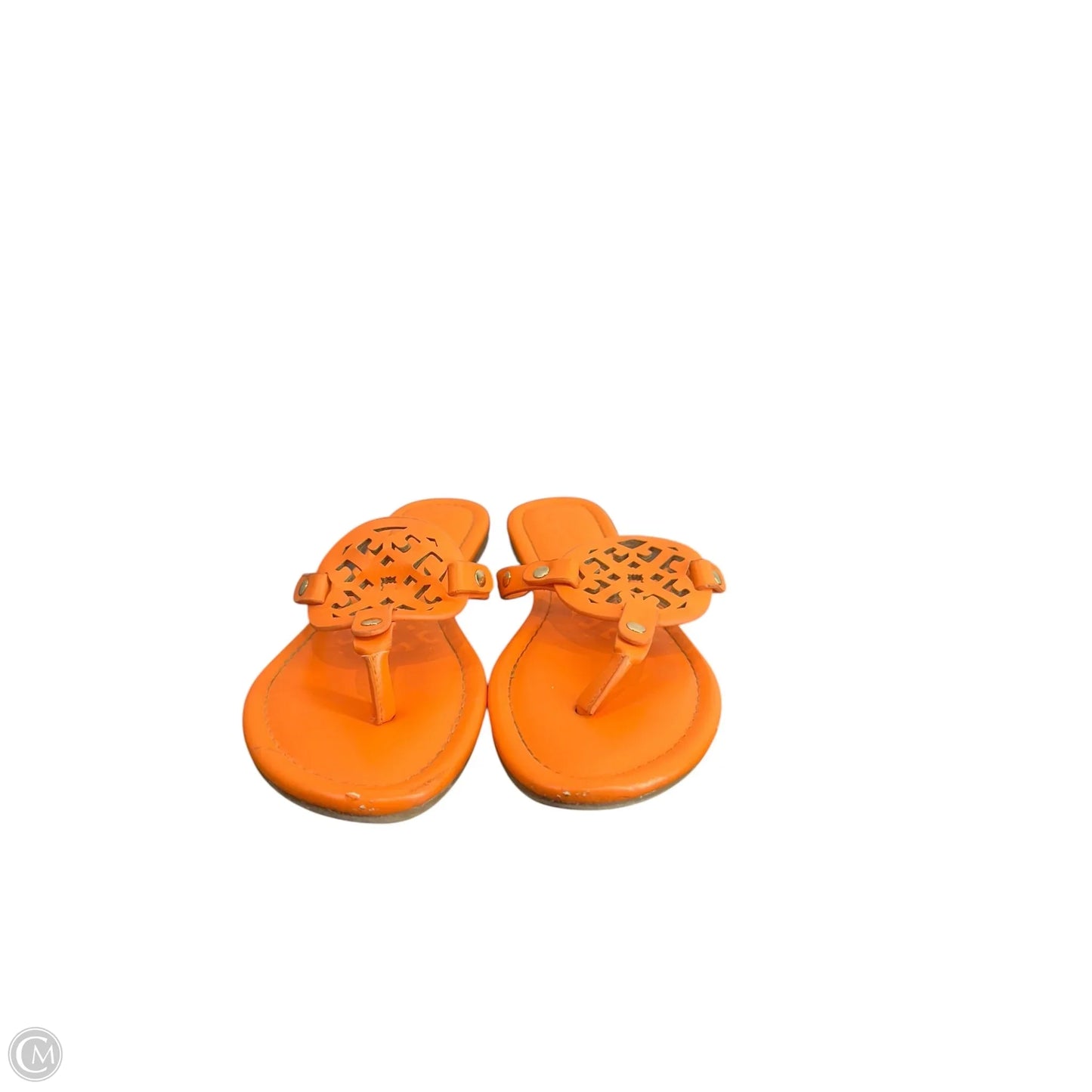 Sandals Flats By Clothes Mentor In Orange, Size: 9