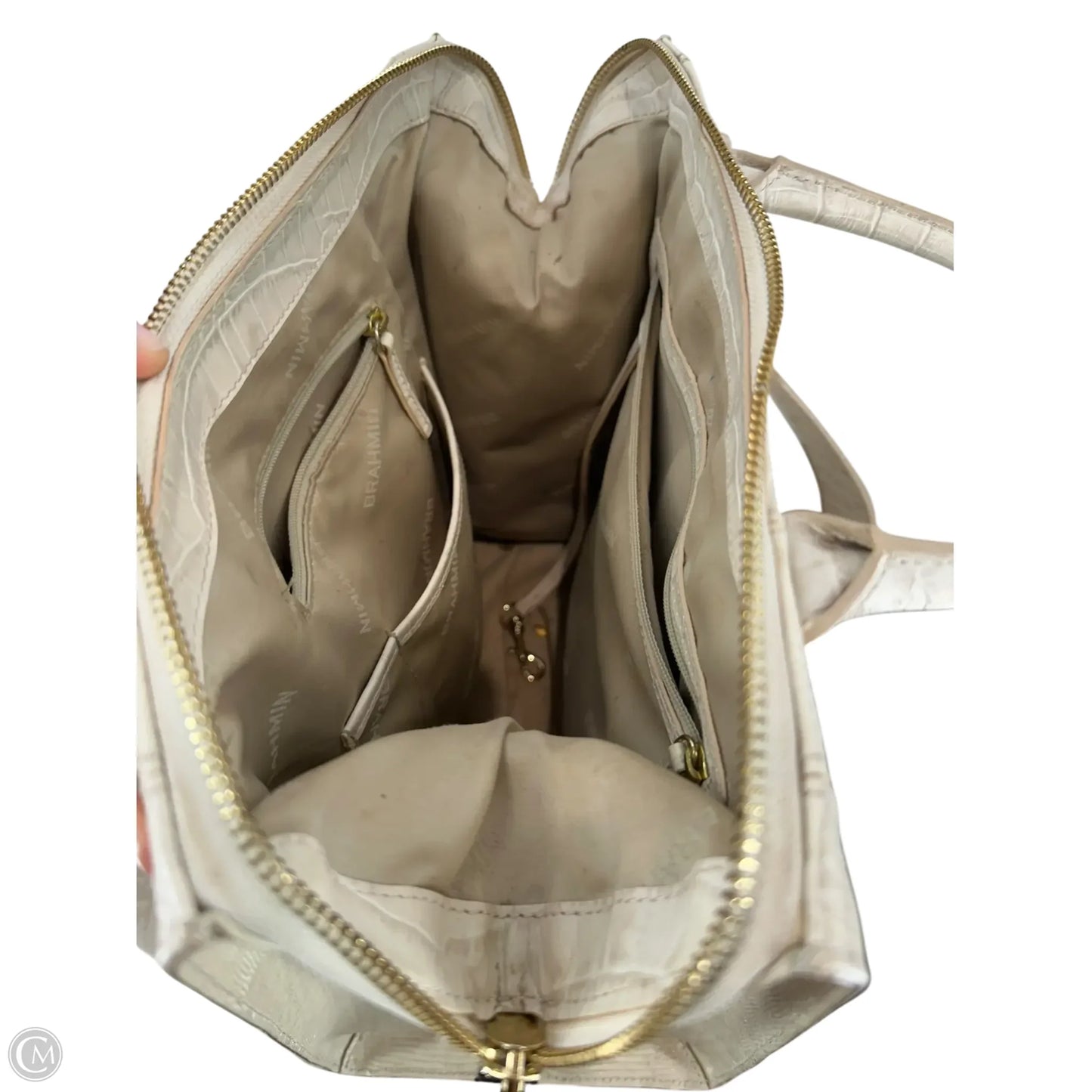 Handbag Designer By Brahmin, Size: Large