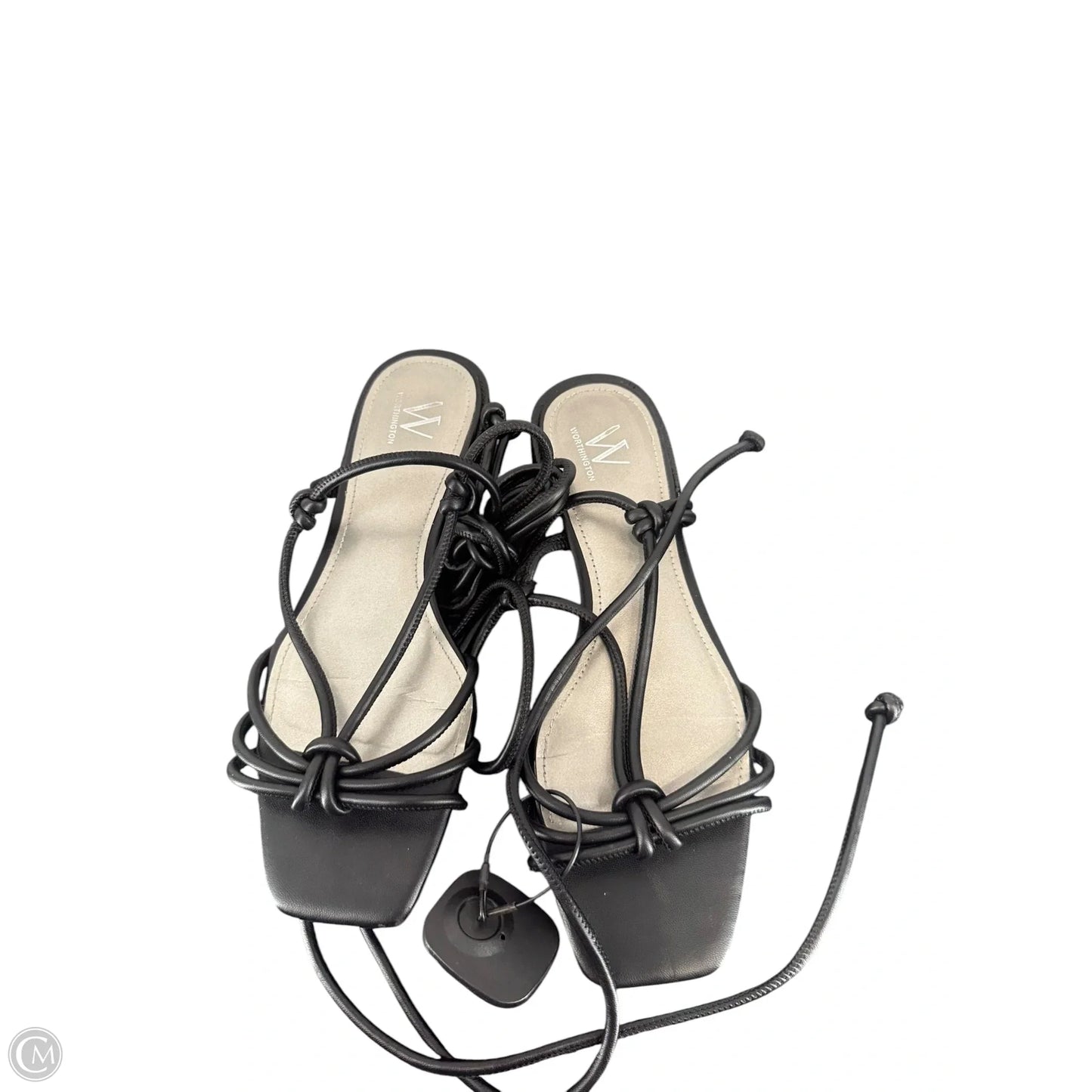 Sandals Flats By Worthington In Black, Size: 9.5