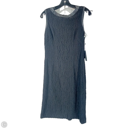 Dress Casual Midi By Adrianna Papell In Black, Size: 8