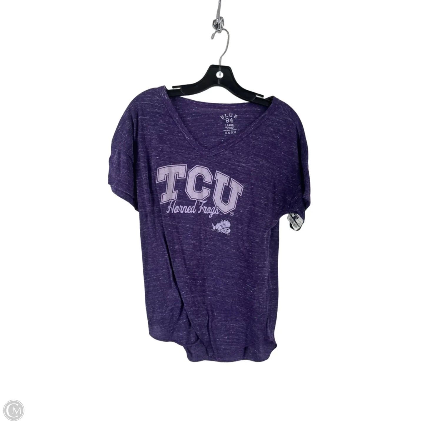 Top Short Sleeve By Blue 84 In Purple, Size: L