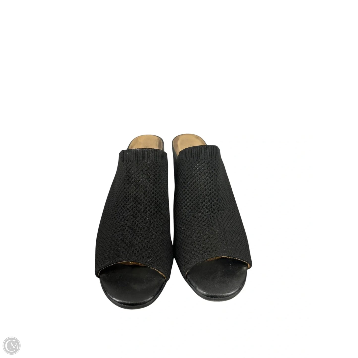 Sandals Heels Block By Solanz In Black, Size: 8