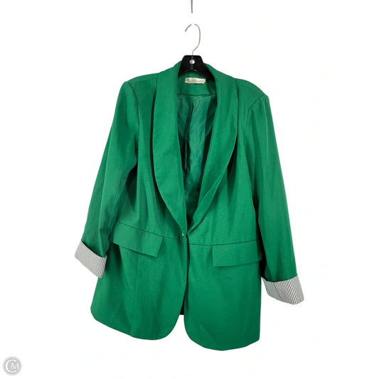 Blazer By Clothes Mentor In Green, Size: L