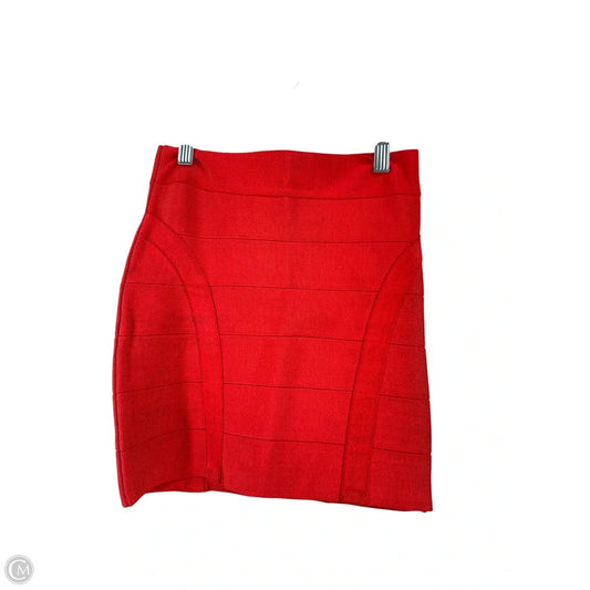 Skirt Midi By Bebe In Red, Size: M
