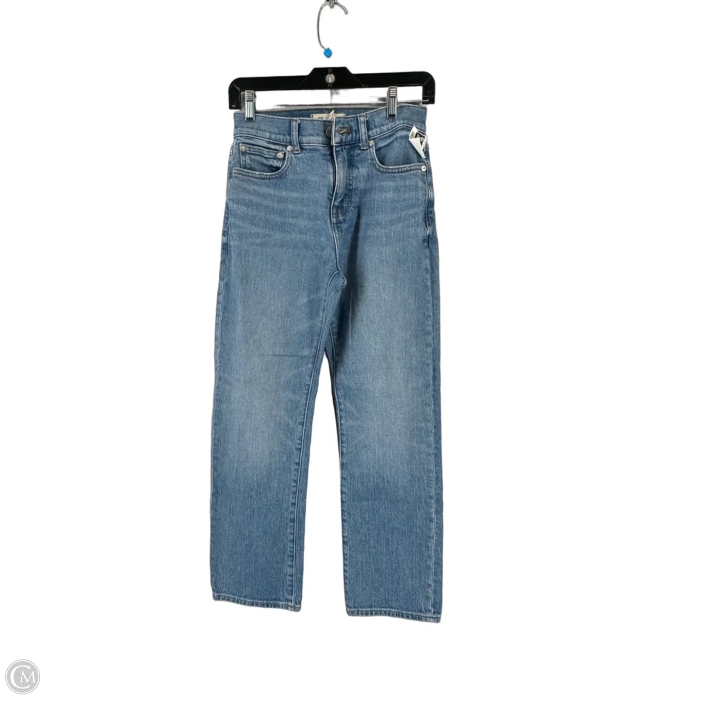 Jeans Straight By Madewell In Blue Denim, Size: 0